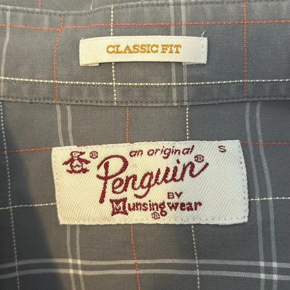 Original Penguin men’s gray long sleeve button down shirt size small - Picture 7 of 9